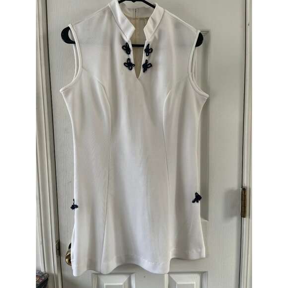 Vtg 1970's Tennis Dress By Saks Fifth Avenue Active Sportswear Size 14 White - Picture 1 of 8
